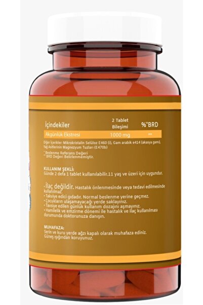 NCS Boswellia Serrata Akgünlük 1000 Mg 120 Tablet