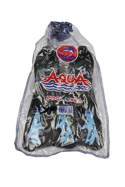Miajima Sea Pool Swimming Fins Size 29/31 Short Aqua Pro Fins Blue
