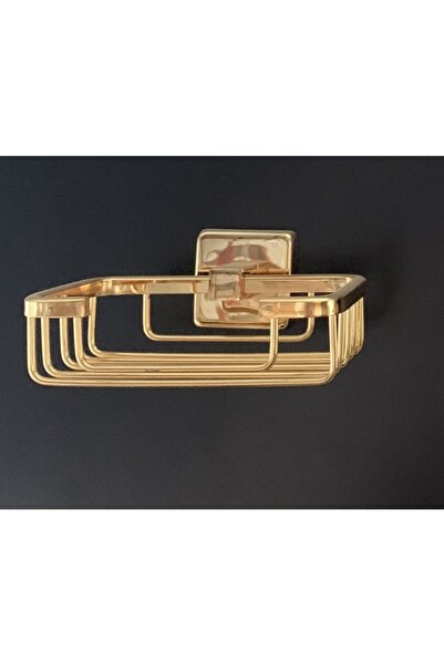 Sedef Banyo Gold Rozetli Süngerlik Sabunluk