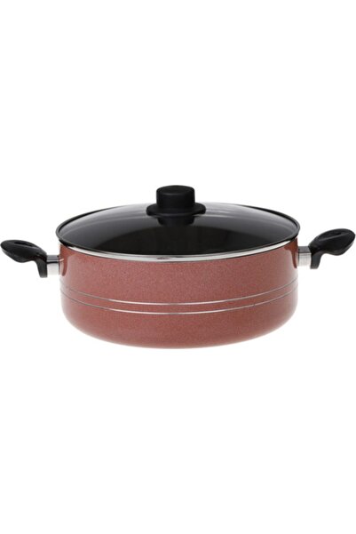 abnturk İnce Alüminyum 3 Kat Teflon Kaplı Yanmaz Yapışmaz Tencere 24cm