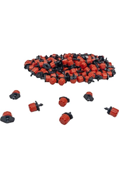 POYRAZSULAMA 0-70 Lt Adjustable Red Dripper 100 Pieces