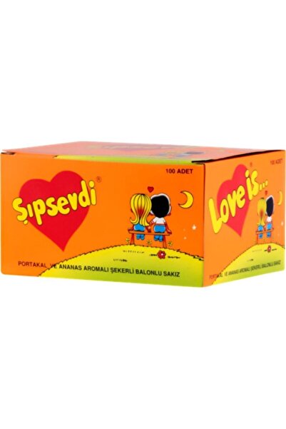 Şıpsevdi Şipsevdi̇ Sakız 100 Adet Çilek-muz & 100 Adet Portakal-ananas