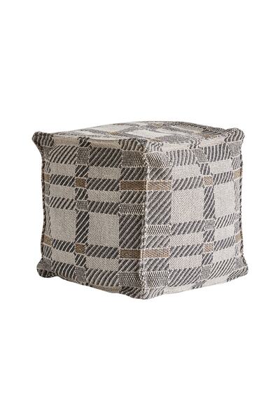 Kaşmir Halı 7/24 Iskandinav Tartans Puf 65x35 Cm