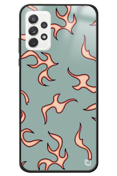 WANNA PROTECT Samsung A72 Flame Premium Pattern Glossy Case