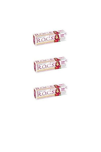 R.O.C.S. معجون أسنان صيفي بنكهة التوت والفراولة للأطفال من سن 4 إلى 7 سنوات - 35 مل