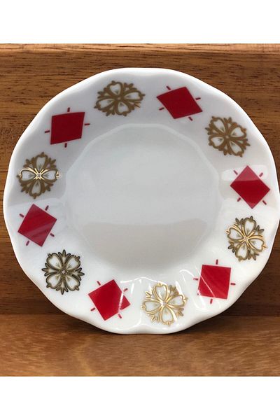 Porland Tea Plate 6 Pieces Red Clover