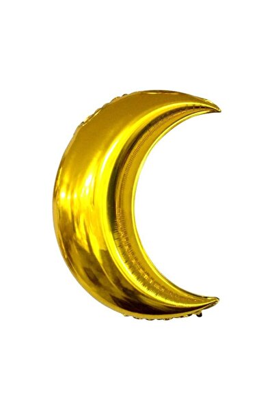 Party City بالون فويل ذهبي على شكل نصف قمر