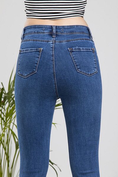 LİMABEL Blugi Flare Leg Colorfast Blue Flare Jeans Blugi cu talie înaltă