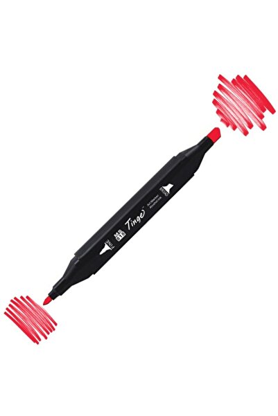 Generic Brand Twin Dual Tip Marker Pen R11 Carmine