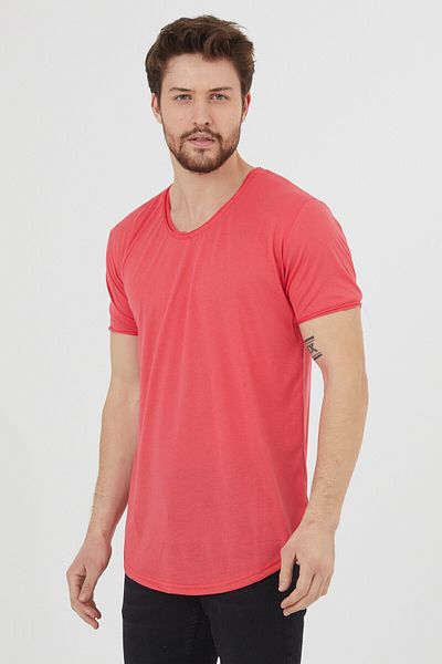 COOL TARZ Ανδρικό μπλουζάκι Dark Pomegranate Dirty Collar Casual-tcps001r28