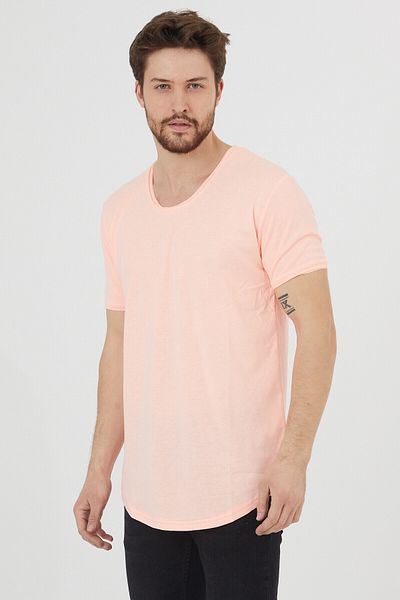 COOL TARZ Ανδρικό μπλουζάκι Candy Pink Dirty Collar Casual-tcps001r26