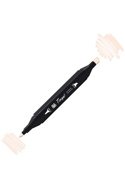 Tinge Tinge Twin R131 Skin White Double Ended Marker Pen