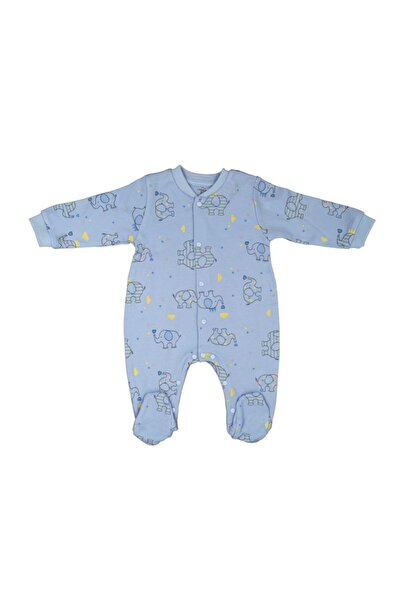 Bebengo Baby Boy Blue Animal Jumpsuit - 3060