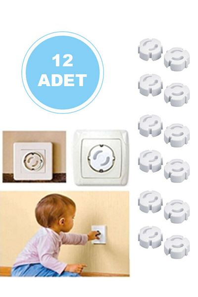 MAKETÇİNİZ Socket Cover, Socket Protector, Socket Cover 12 Pieces