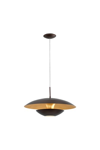 Eglo 95755 Iç Mekan " Nuvano " Kahverengi, Altın Renk Dökme Çelik Tekli Sarkı...