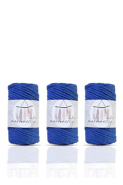 Makromecity Premium Taranan Μακραμέ Σαπούνι 3mm Μακραμέ Τελειώσιμο Χόμπι Σαπούνι Σετ 3 3 Σακί Σιέλ