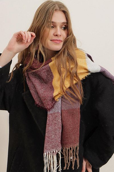 Trend Alaçatı Stili Schultertuch - Lila - Casual