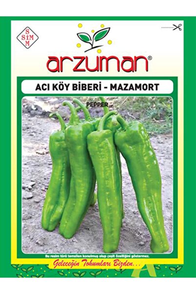 Arzuman Acı Köy Biberi (mazamort-üçburun) 1200 Adet Tohum
