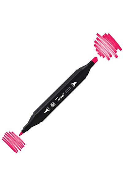 Generic Brand Twin Double Ended Marker Pen R10 Deep Pink