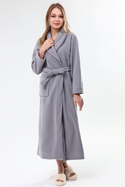 LİKAPA ثوب طويل بياقة شال من الصوف 226