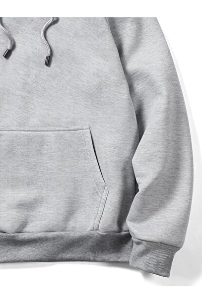 Deocept Μπλουζάκι Unisex Γκρι Oversize με κουκούλα