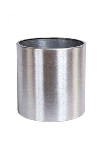 ERHAN FLOWERS Paslanmaz 30*30 Saksı Metal Çelik (yükseklik:30 Cm) (çap:30 Cm)