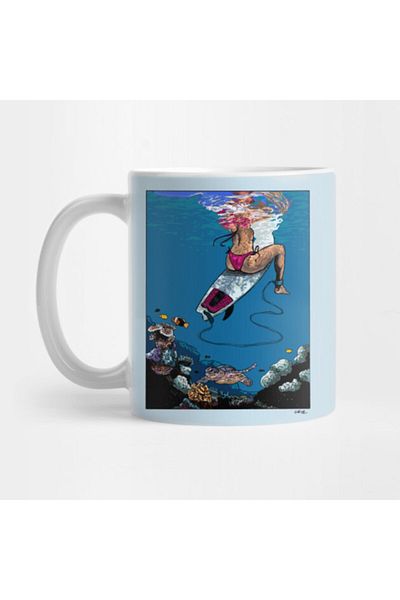 Pixxa Surf Reef Surf Mug Cup
