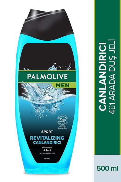 Palmolive جل استحمام وشامبو رجالي رياضي 3 في 1 منعش للوجه والجسم والشعر 500 مل