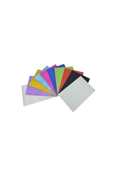 Lino 10 Pieces Glitter Lino Cardboard - 23*30 Rbp-201