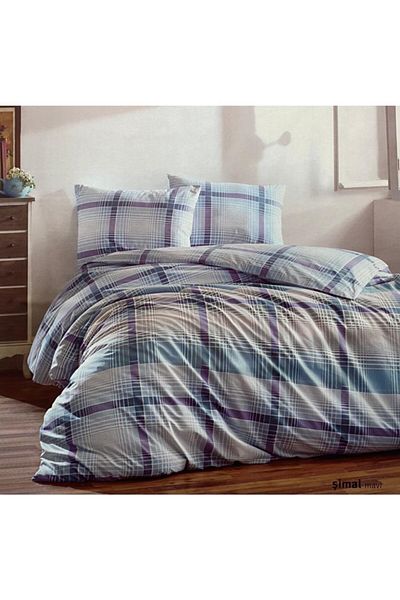 Kristal Set cuvertură dublă Ranforce Şimal Blue