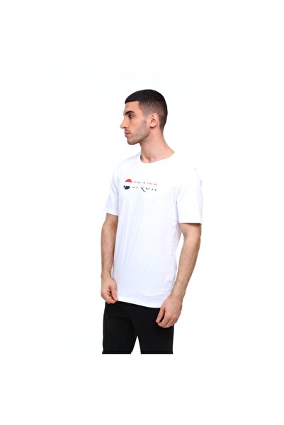 raru S.p.q.o.r Ανδρικό μπλουζάκι από 100% βαμβάκι Arve White