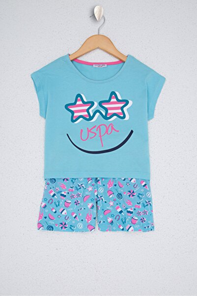 U.S. Polo Assn. Blue Girl's Pajama Set