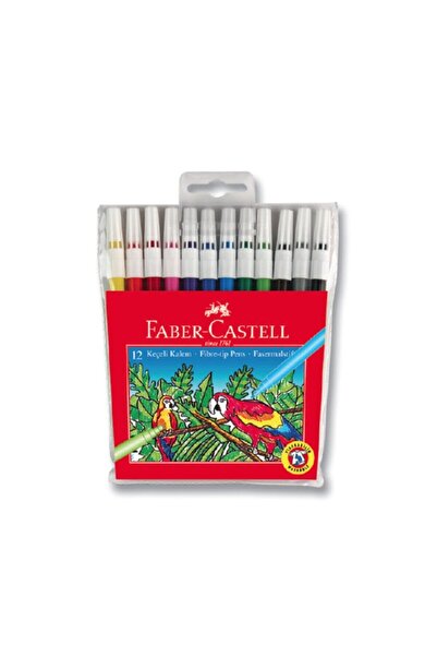 Faber Castell 12 قلم لباد ملون - قابل للغسل
