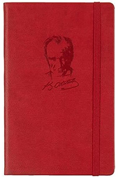 Genel Markalar Atatürk Baskılı Termo Suni Deri Kapaklı Çizgili A5 Ajanda Not ...