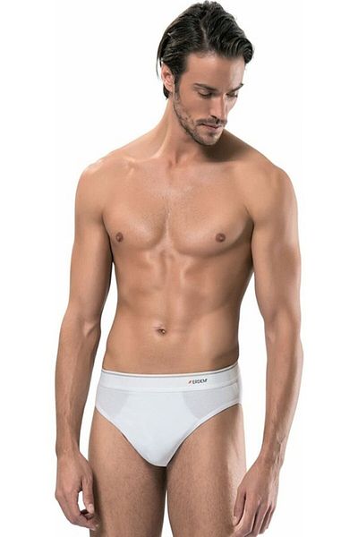 Muraty Ανδρικό σλιπ Erdem White Cotton Elastane 3 τεμαχίων