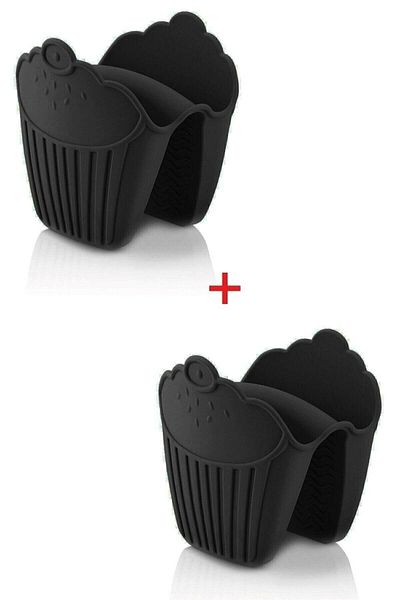 marvella comfortline 100% Silicone Oven Glove Holder Heat Insulated Non-Slip Microwave Oven Pot Holder 2 Pieces