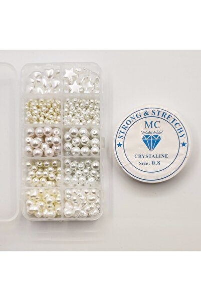 HASAN ERDOĞAN Set de mărgele de perle de lux de 400 de bucăți