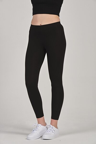 FATELLA Colanți sport negri din Lycra, până la gleznă, pentru femei