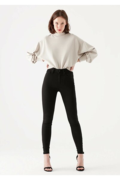 Livik بنطلون جينز أسود نحيل