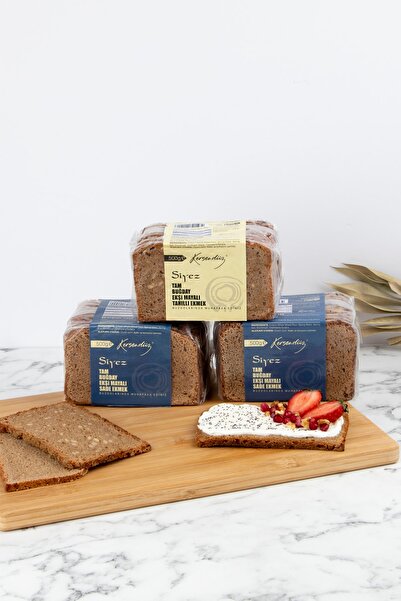 Kersendüz %100 Siyez Ekşi Mayalı Ekmekler 3'lü Seçim 3x500gr (TAHILLI-SADE-SADE)