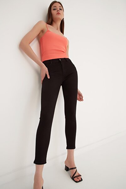 Ramrod Супер-узкі джинси-чорні джинси