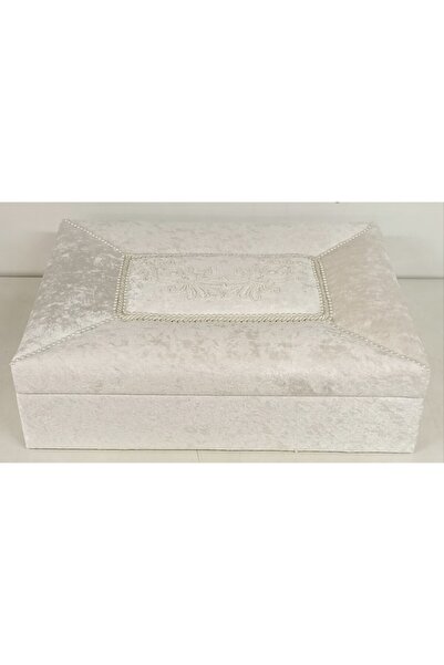 FNT Velvet Covered Satin Prayer Rug Chest Box Gift Bundle Dowry Holder