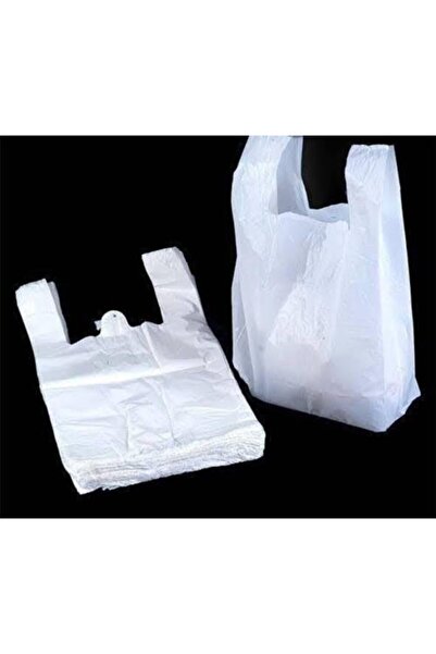 Genel Markalar Beyaz Baskısız Atlet Poşet Küçük Boy