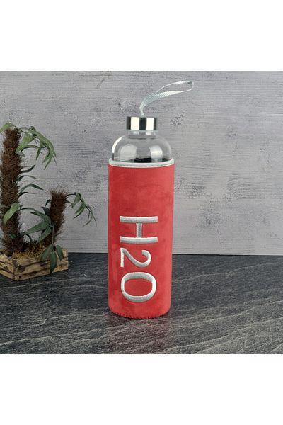 Tohana H20 Glass Flask with Plush Cover 1000 Ml