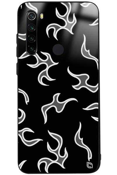 WANNA PROTECT Case for Xiaomi Redmi Note 8 Flame Premium Patterned Glossy