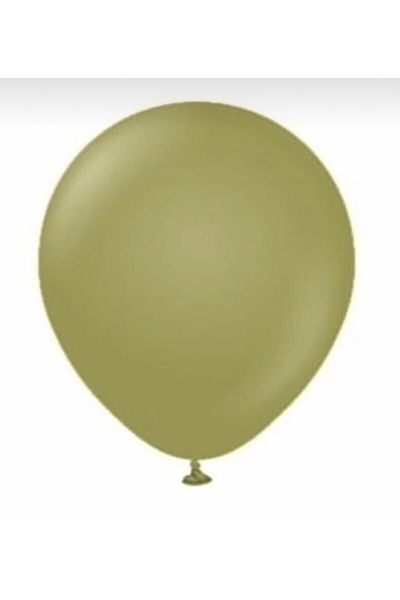 Deniz Party Store Retro Olive Green Latex Balloon - 10 Pieces