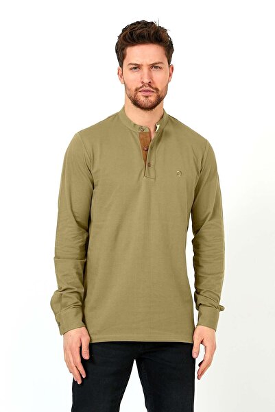 ENQUE Ανδρικό μακρυμάνικο φούτερ με γιακά Judge - Nefti