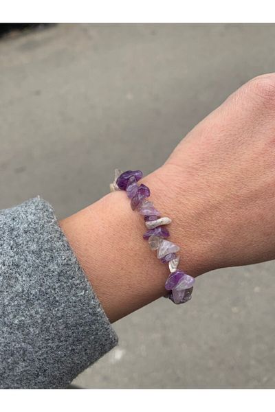 Atelier Çağla Amethyst Stone Bracelet