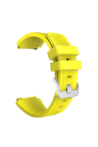 Nezih Case Samsung Galaxy Watch 3 45mm Uyumlu Klasik Çizgi Desenli 22mm Silikon Kordon