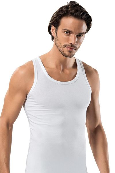 Muraty Tricou Erdem alb Lycra pentru bărbați, pachet de 6